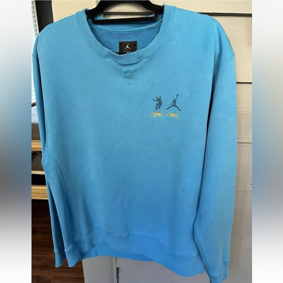 Air Jordan X Union Sweatshirt Blue Size L Menús - Picture 1 of 10